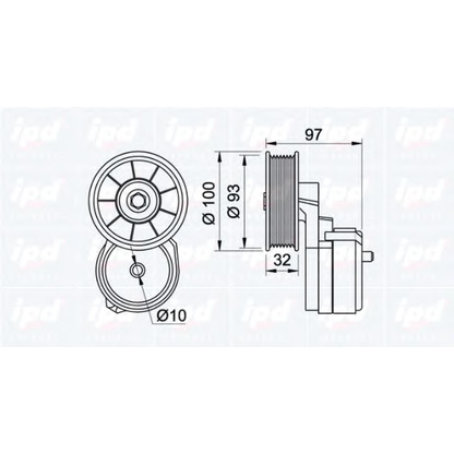 Foto Spannarm, Keilrippenriemen IPD 100578