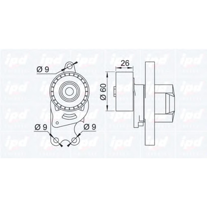 Foto Riemenspanner, Keilrippenriemen IPD 153077