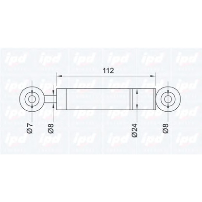 Photo Vibration Damper, v-ribbed belt IPD 110017