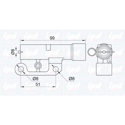 Photo Vibration Damper, timing belt IPD 111017