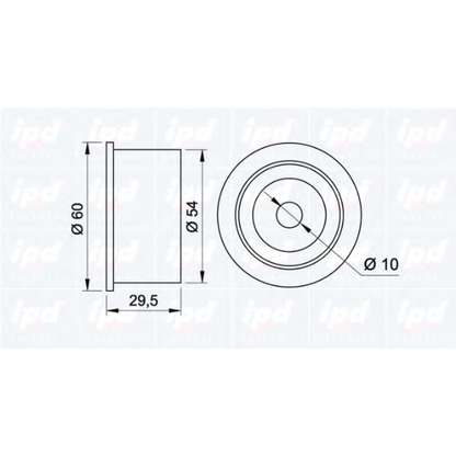 Foto Umlenk-/Führungsrolle, Zahnriemen IPD 140436