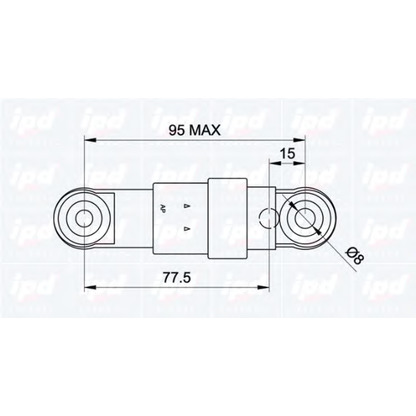 Photo Vibration Damper, v-ribbed belt IPD 130471