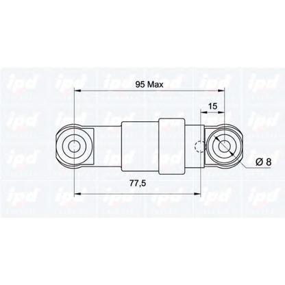 Фото Амортизатор, поликлиновой ремень IPD 130484