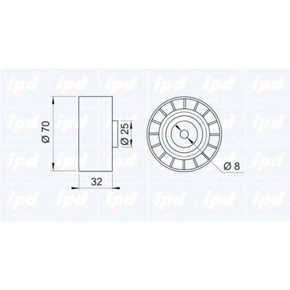 Foto Rullo tenditore, Cinghia Poly-V IPD 150676