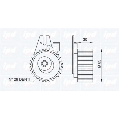 Foto Rullo tenditore, Cinghia dentata IPD 140163