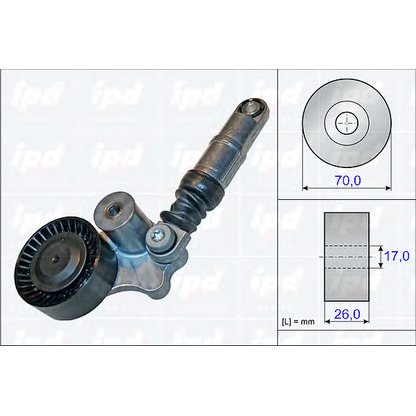 Foto Brazo tensor, correa poli V IPD 153843