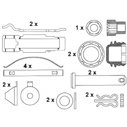 Photo Brake Pad Set, disc brake BERAL 2917930004145504