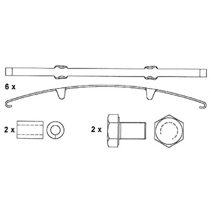 Foto Kit pastiglie freno, Freno a disco ABEX G6517