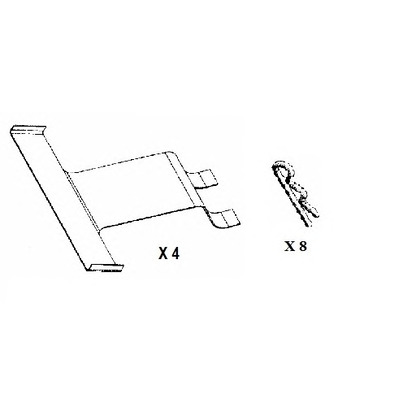 Photo Brake Pad Set, disc brake ABEX G6611