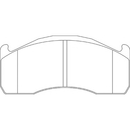 Photo Brake Pad Set, disc brake ABEX G6955