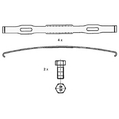 Foto Kit pastiglie freno, Freno a disco ABEX G6979