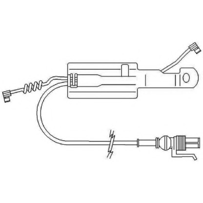 Photo Warning Contact, brake pad wear ABEX FAI168