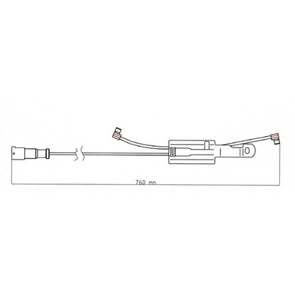 Photo Warning Contact, brake pad wear ABEX FAI178