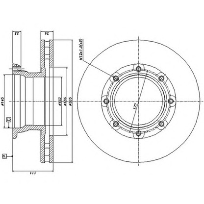 Photo Brake Disc DURON DCR187A