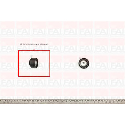 Photo Tensioner Pulley, timing belt FAI T1168