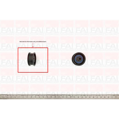 Photo Tensioner Pulley, timing belt FAI T6810