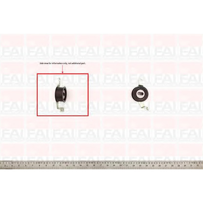 Photo Tensioner Pulley, timing belt FAI T8656