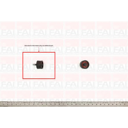 Photo Deflection/Guide Pulley, timing belt FAI T9247