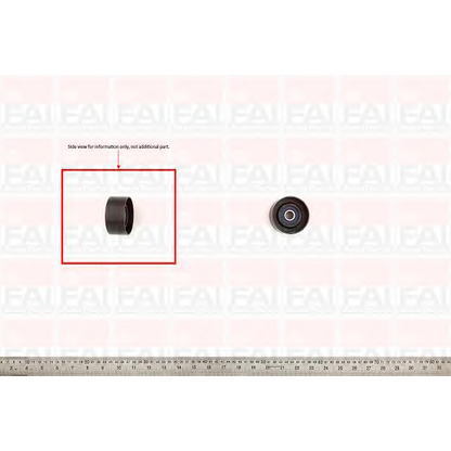 Photo Deflection/Guide Pulley, timing belt FAI T9255
