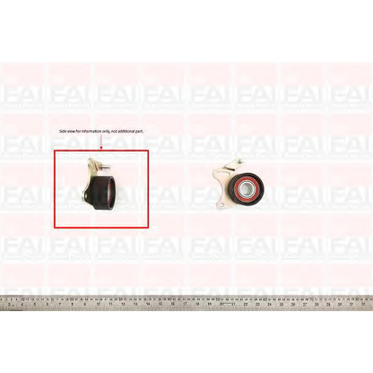 Photo Tensioner Pulley, timing belt FAI T9279