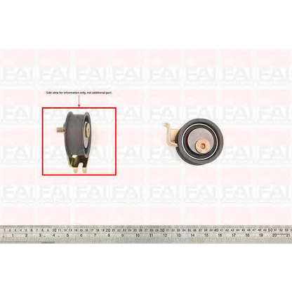 Photo Tensioner Pulley, timing belt FAI T9339