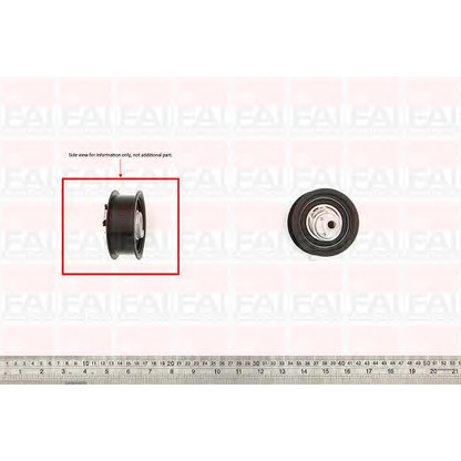 Photo Tensioner Pulley, timing belt FAI T9346