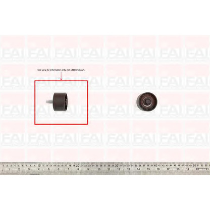 Photo Deflection/Guide Pulley, timing belt FAI T9349