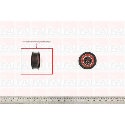Photo Tensioner Pulley, timing belt FAI T9354