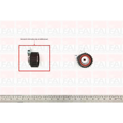 Photo Tensioner Pulley, timing belt FAI T9376