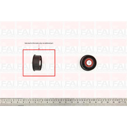 Photo Deflection/Guide Pulley, timing belt FAI T9400