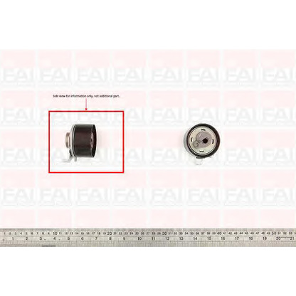 Photo Tensioner Pulley, timing belt FAI T9407