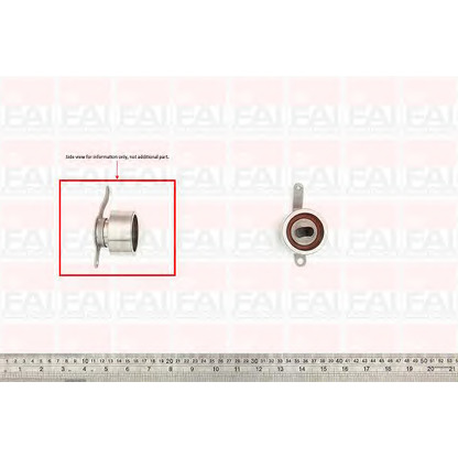 Photo Tensioner Pulley, timing belt FAI T9416