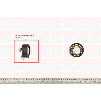 Photo Tensioner Pulley, timing belt FAI T9495