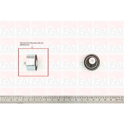 Photo Tensioner Pulley, timing belt FAI T9496
