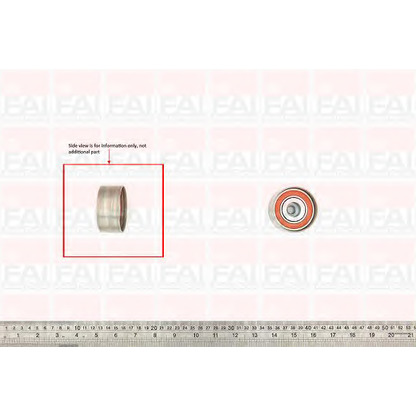 Photo Deflection/Guide Pulley, timing belt FAI T9527