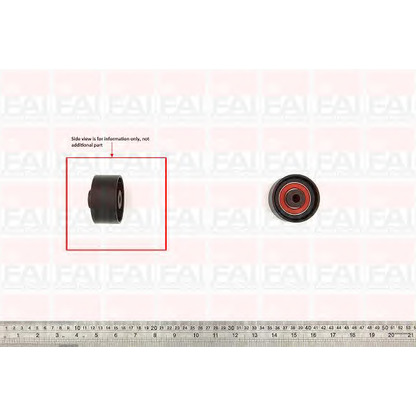 Photo Deflection/Guide Pulley, timing belt FAI T9534