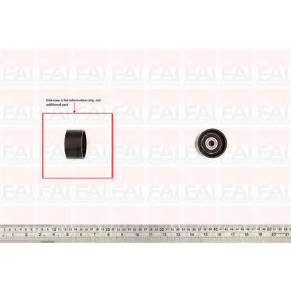 Photo Deflection/Guide Pulley, timing belt FAI T9775