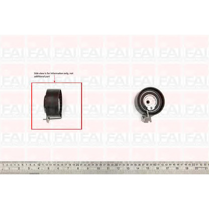 Photo Tensioner Pulley, timing belt FAI T9778