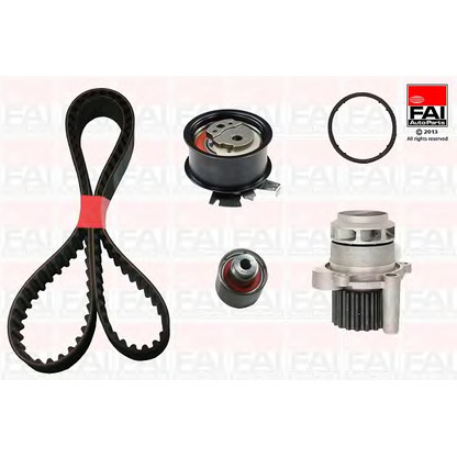 Photo Water Pump & Timing Belt Kit FAI TBK3456437