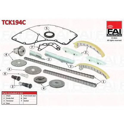 Foto Kit catena distribuzione FAI TCK194C