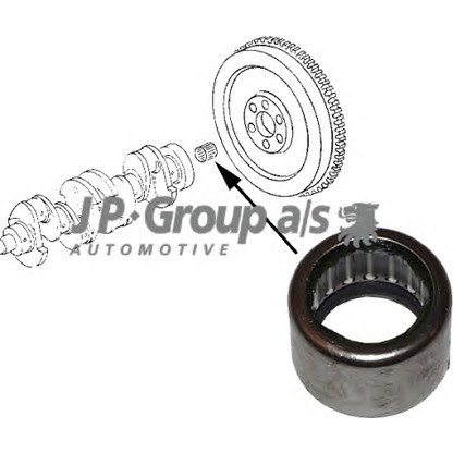 Photo Pilot Bearing, clutch JP GROUP 1110450300