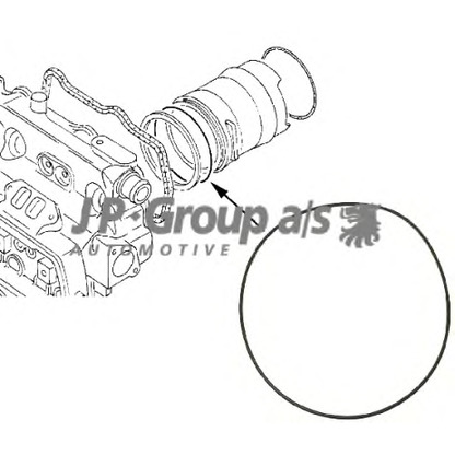 Photo O-Ring, cylinder sleeve JP GROUP 1111000200