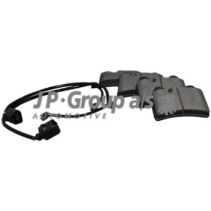 Photo Brake Pad Set, disc brake JP GROUP 1163707110