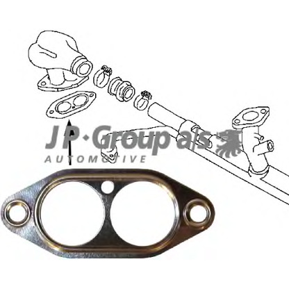 Photo Gasket, intake manifold JP GROUP 8119600206