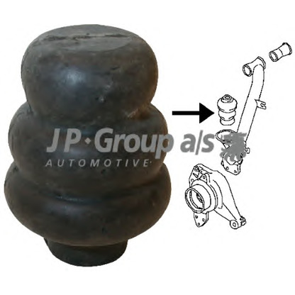 Photo Rubber Buffer, suspension JP GROUP 8150250102