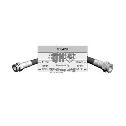 Photo Brake Hose JP GROUP 1161701409