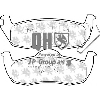 Photo Brake Pad Set, disc brake JP GROUP 5563700419