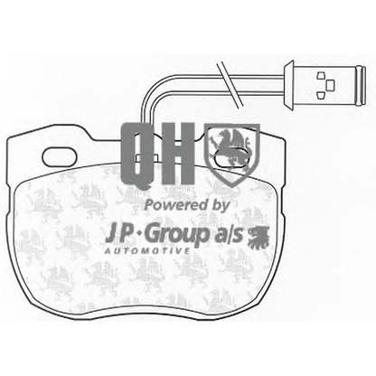 Photo Brake Pad Set, disc brake JP GROUP 3763600219