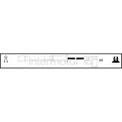 Zdjęcie Zestaw przewodów zapłonowych STANDARD 76123