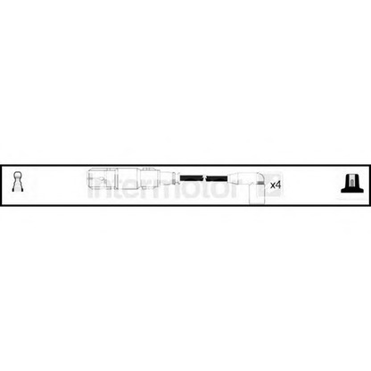 Фото Комплект проводов зажигания STANDARD 76147